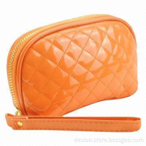 Cosmetic bag with PU material